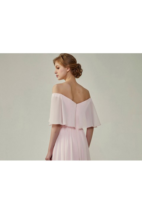 Clearance | Bohemian Style Off Shoulder Chiffon Bridesmaid Dress