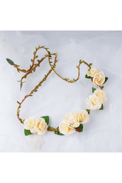 Artificial Flowers Leaf Bridal Belt