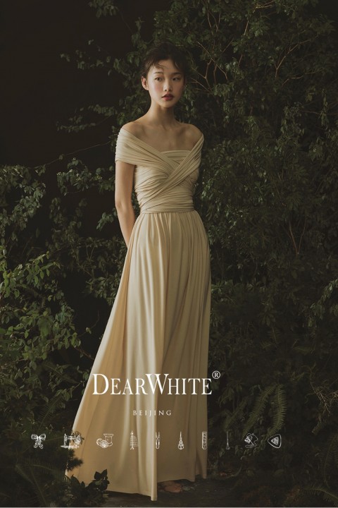 Multi-Wear Convertible Long Bridesmaid Dress