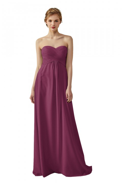 Classic Simple Sweet Heart Bridesmaid Dress