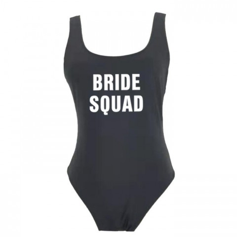 Bride Squad Bachelorette Party One Piece Swimsuit