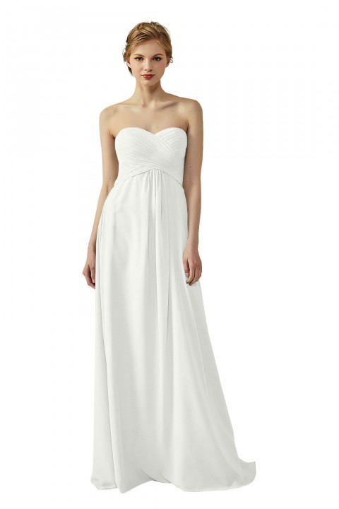 Classic Simple Sweet Heart Bridesmaid Dress