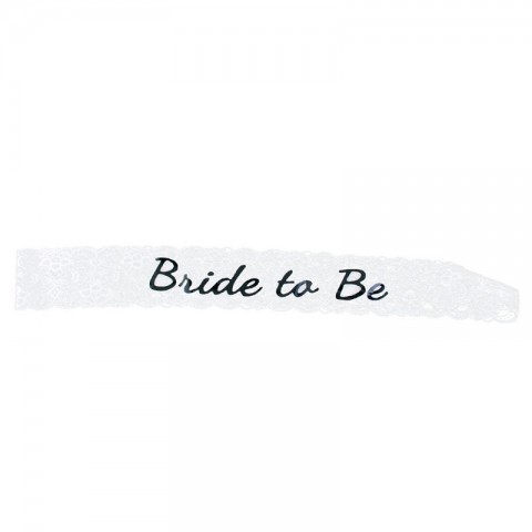 Bride to Be Lace Bachelorette Party Sashes