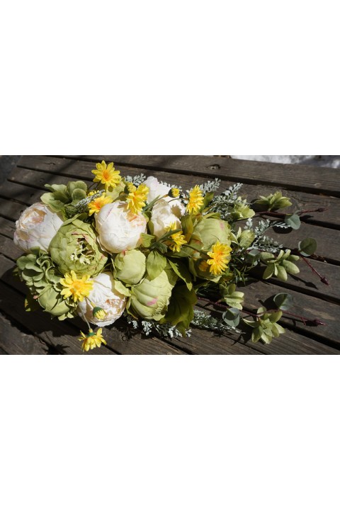 Artificial Silk Cascade Wedding Flower Bridal Bouquet