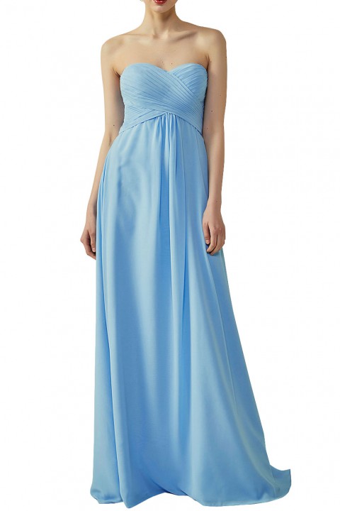 Classic Simple Sweet Heart Bridesmaid Dress