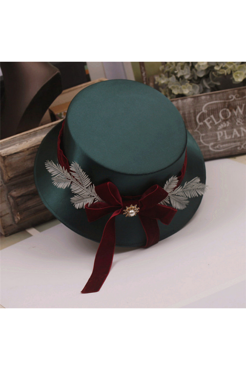 Two Colors Optional Handmade Suede Ribbon Hat