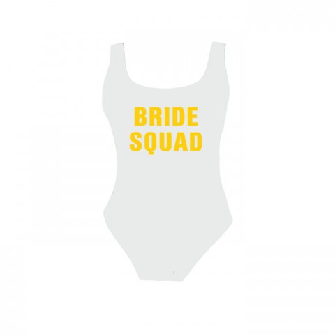 Bride Squad Bachelorette Party One Piece Swimsuit