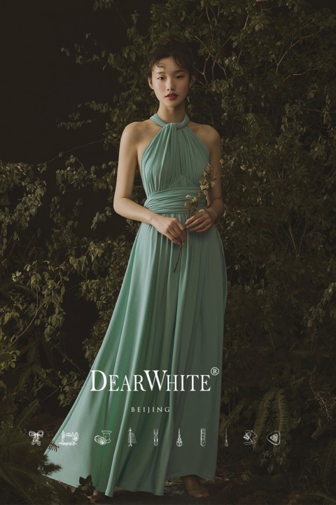 Multi-Wear Convertible Long Bridesmaid Dress