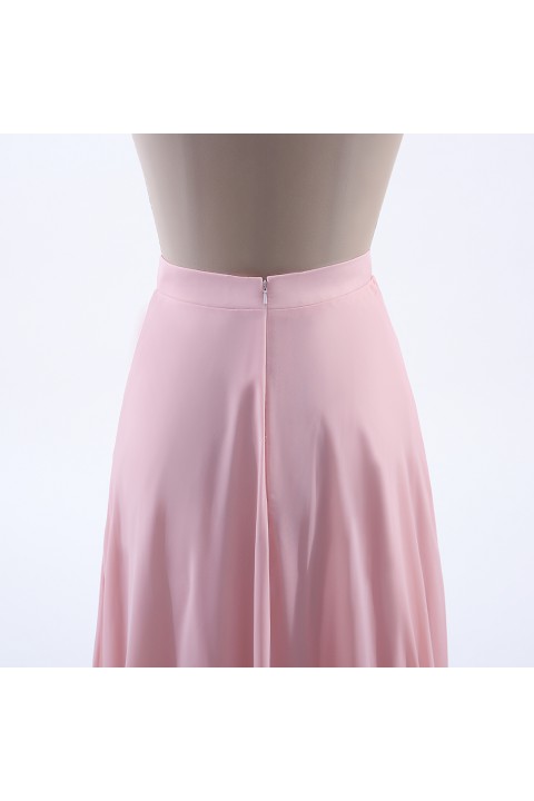 Simple Chiffon Bridesmaid Skirt Long