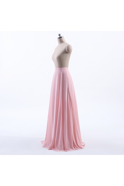 Simple Chiffon Bridesmaid Skirt Long