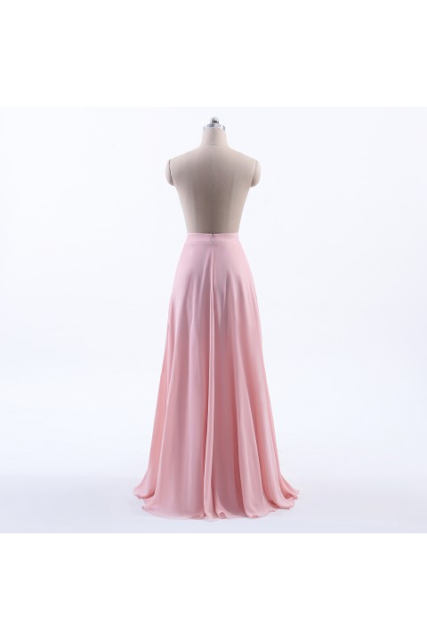 Simple Chiffon Bridesmaid Skirt Long