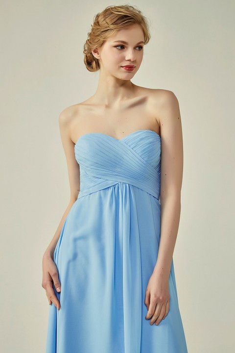 Classic Simple Sweet Heart Bridesmaid Dress