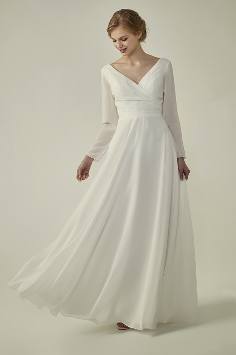 elegant bridesmaid dresses with sleeves