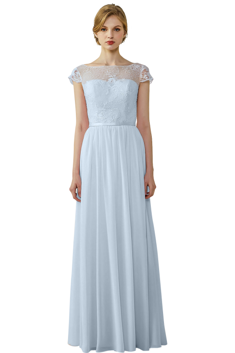 Clearance | Spaghetti Straps Chiffon Bridesmaid Dress Open-back 